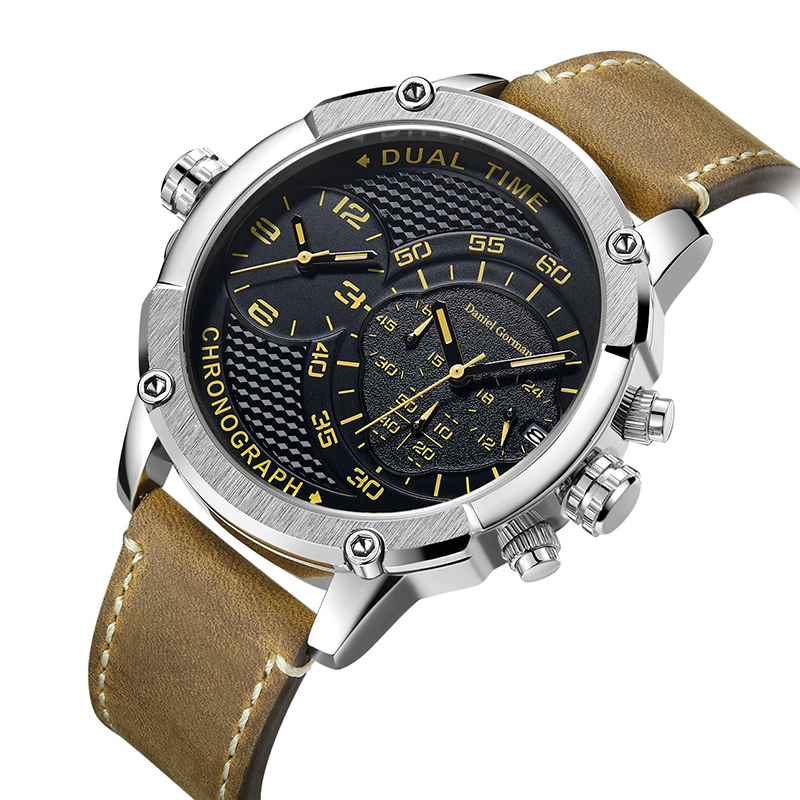 Danlei Gorman RM220 Watch Top Luxury márka vízálló sportóra kvarc katonai bőr cseppcsepp csepp