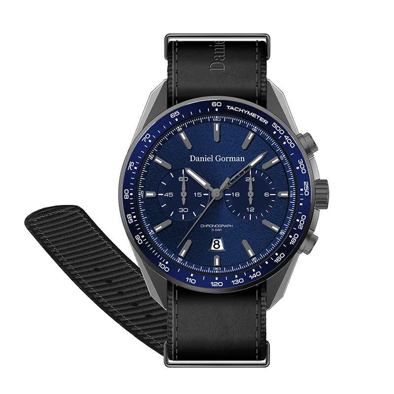 2022 Daniel Gormandg9005 luxus férfiak órák egyedi logó automatikus karóra rozsdamentes acél kettős turbillon mechanikus óra